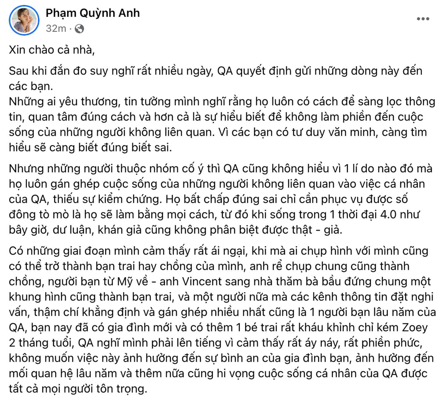 Phạm Quỳnh Anh lên tiếng cực gắt về những thông tin liên quan đến bạn trai-1