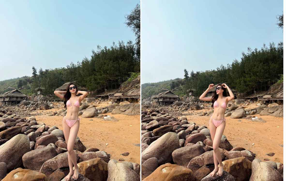 Phong cách khoe chân dài 1,11 m của Đỗ Thị Hà-2