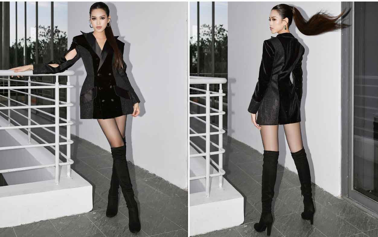 Phong cách khoe chân dài 1,11 m của Đỗ Thị Hà-10