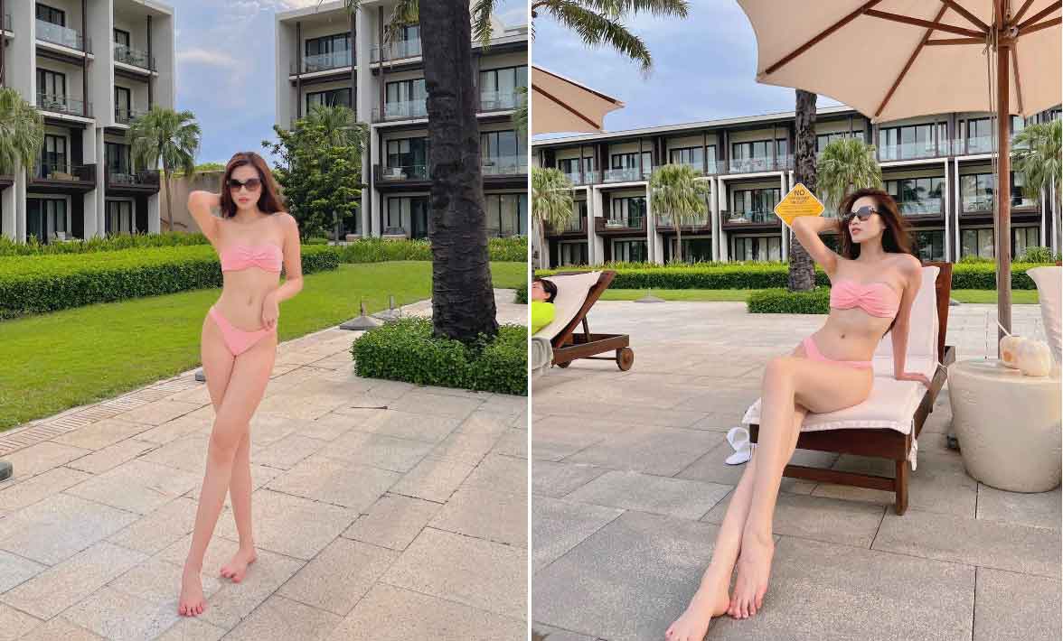 Phong cách khoe chân dài 1,11 m của Đỗ Thị Hà-6