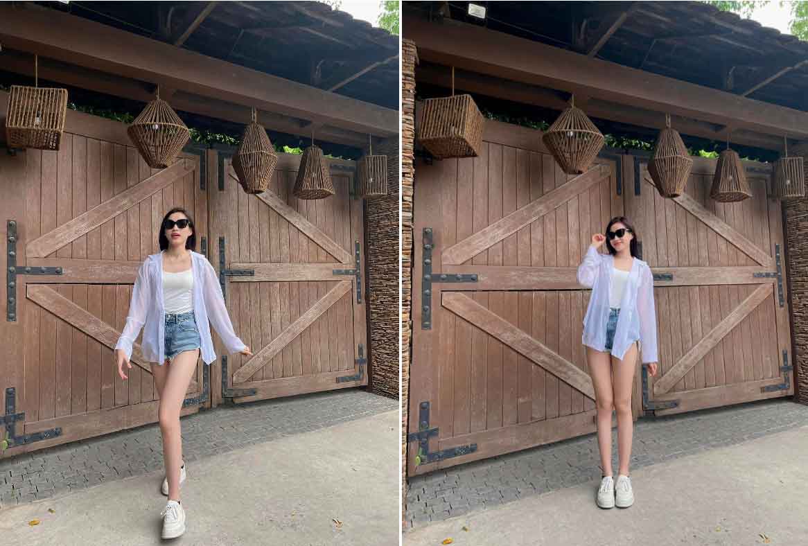 Phong cách khoe chân dài 1,11 m của Đỗ Thị Hà-7