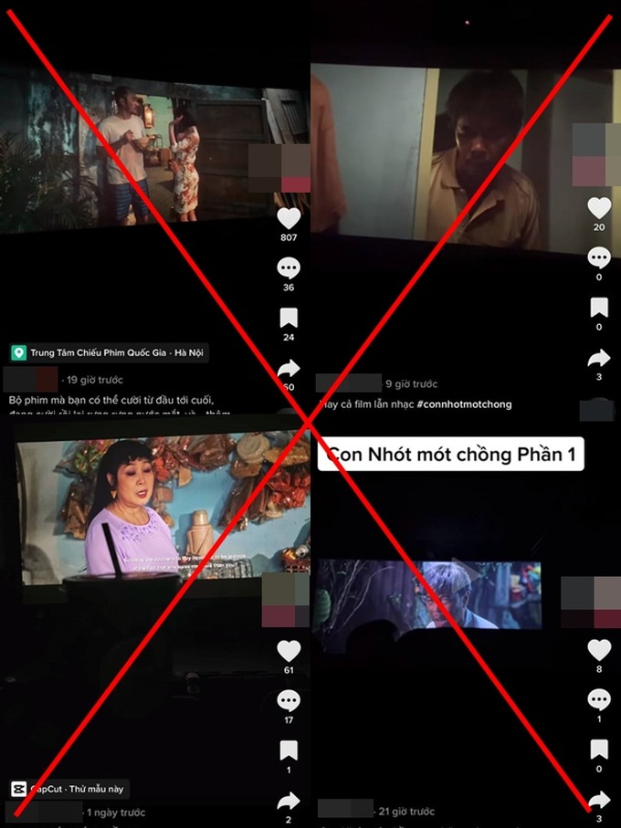 Nhiều TikToker gây phẫn nộ vì đăng lén phim chiếu rạp lên mạng-1