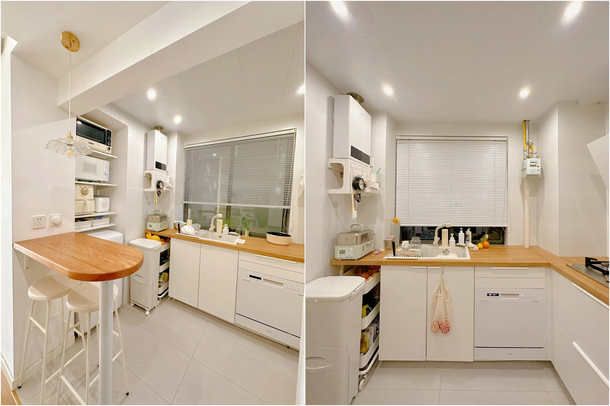 Mẹ 2 con khéo thiết kế căn hộ nhỏ 43m² thành không gian sống ấm cúng-5