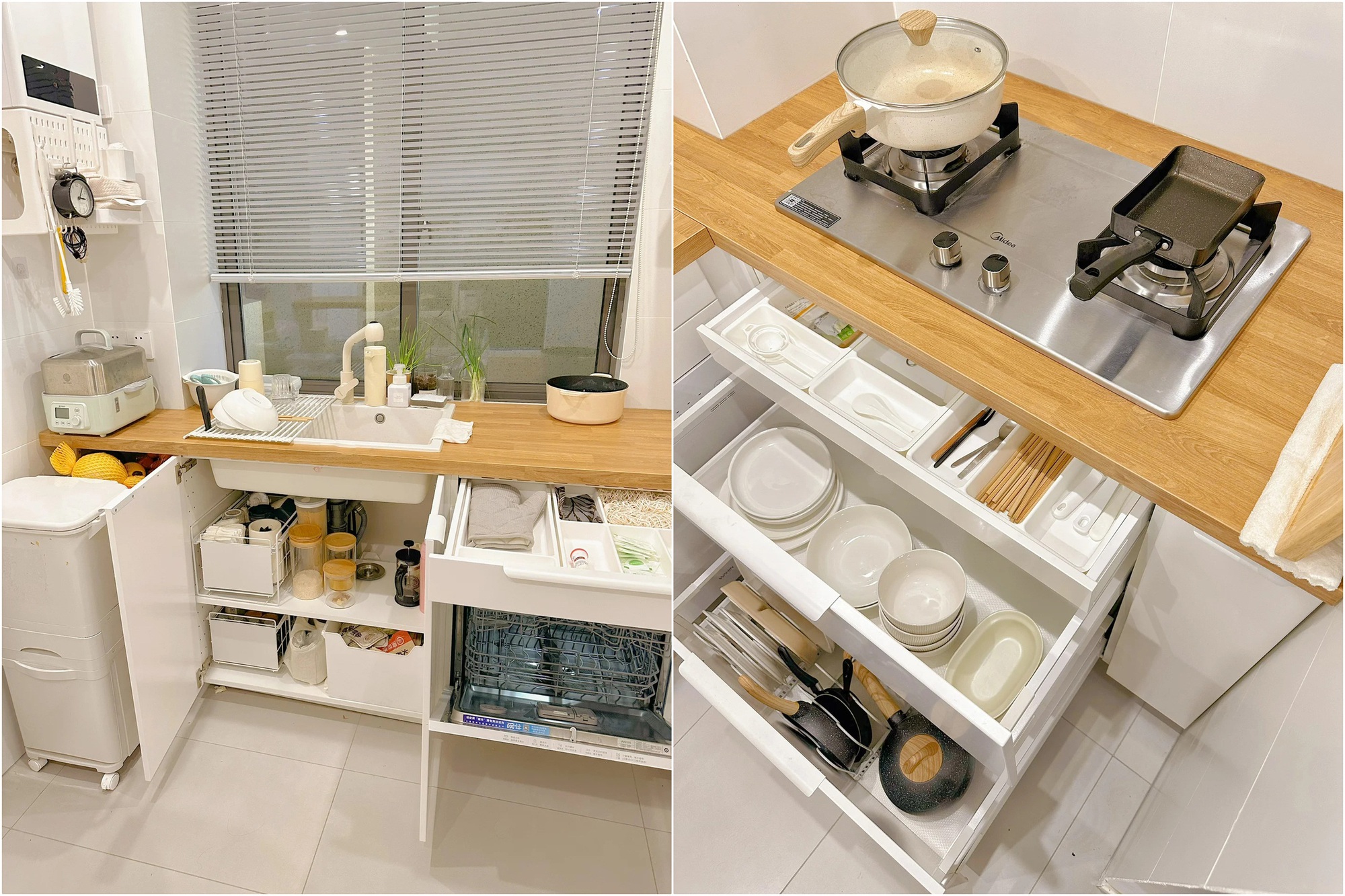 Mẹ 2 con khéo thiết kế căn hộ nhỏ 43m² thành không gian sống ấm cúng-6