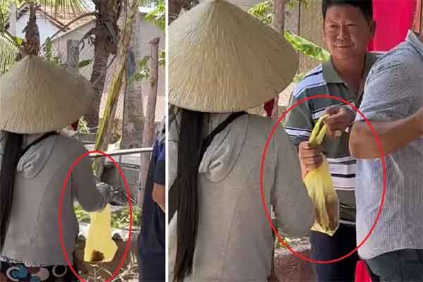 Người đàn ông dồn cỗ tặng chị bán vé số khiến dân mạng ấm lòng-1