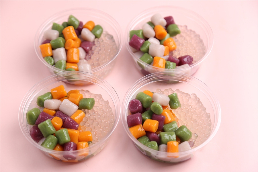 Chè khoai dẻo ngũ sắc ngọt mát mùa hè-9