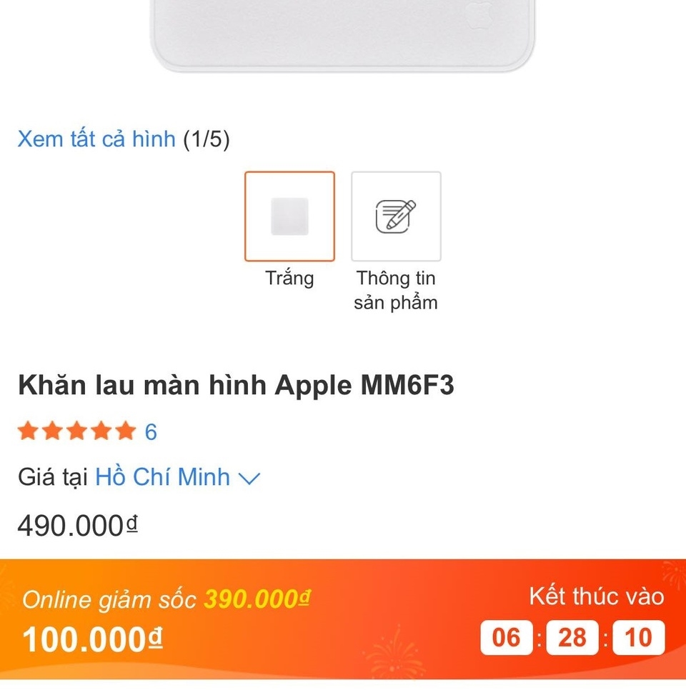 Giảm giá còn 100.000 đồng, giẻ lau của Apple vẫn đắt-2