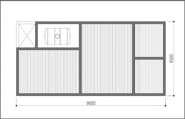 Thiết kế nhà cấp 4 tối giản trên mảnh đất 40m²-2