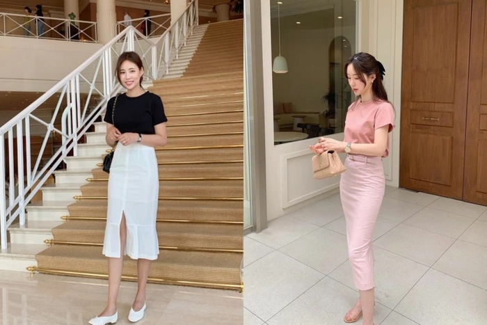 4 kiểu áo thêm ý tưởng sang xịn với chân váy dài-4