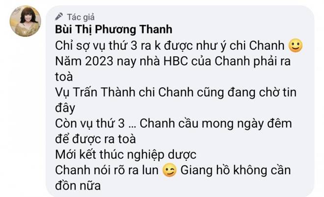 Phương Thanh tuyên bố chờ Trấn Thành khởi kiện: Sẽ có một số tình thân trong showbiz tan nát-3
