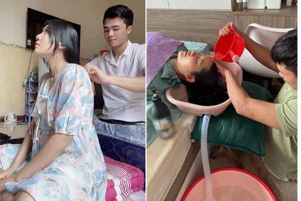 3 mẹ con bán ve chai đi ngang qua quán thịt nướng, camera ghi lại điều bất ngờ cuối clip-2