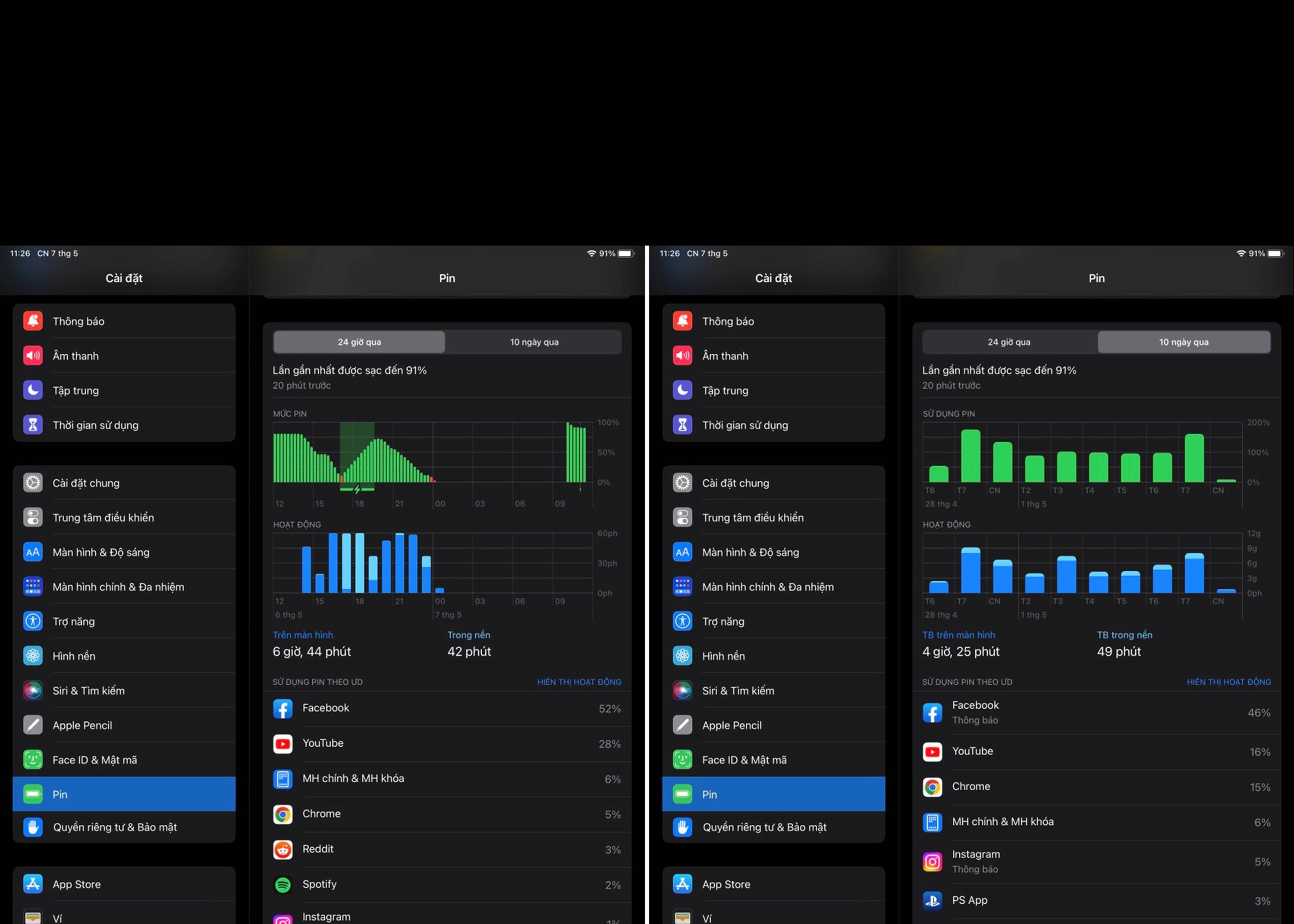 Cách tiết kiệm pin cho iPad-2