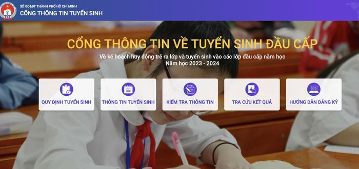 Hướng dẫn đăng ký trực tuyến vào lớp 1, lớp 6 và mầm non 2023 ở TP.HCM-1