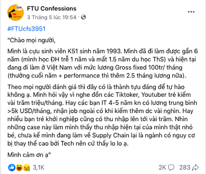 Bạn trẻ 30 tuổi lương 100 triệu/tháng đặt câu hỏi thổi bùng tranh luận-1