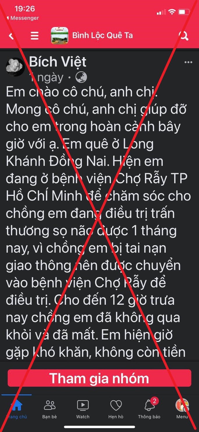 Bệnh viện Chợ Rẫy phát thông tin khẩn cảnh báo giả mạo kêu gọi giúp đỡ-1