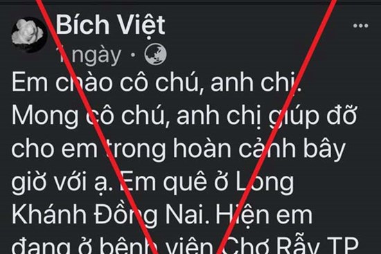 Bệnh viện Chợ Rẫy phát thông tin khẩn cảnh báo giả mạo kêu gọi giúp đỡ