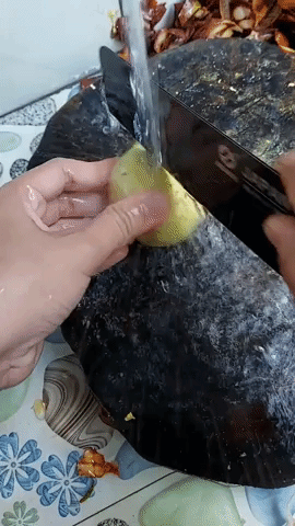 Lấy ruột măng cụt xanh siêu nhanh chỉ với 1 lần gọt, bạn đã biết chưa?-2