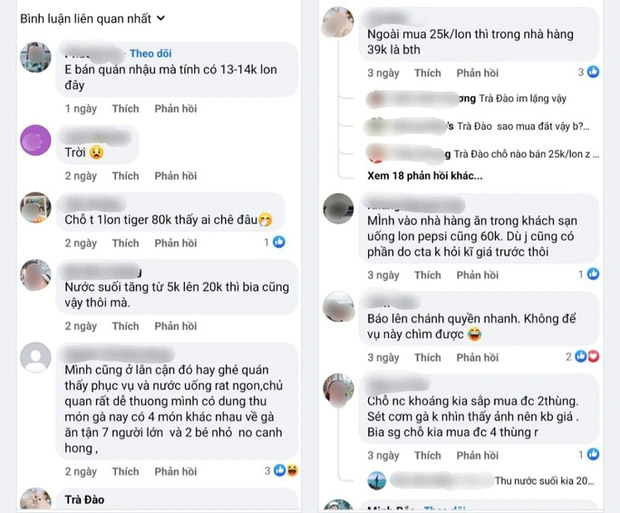 Quán ăn bán thùng bia Sài Gòn gần 1 triệu đồng, set cơm gà 850.000 đồng-2