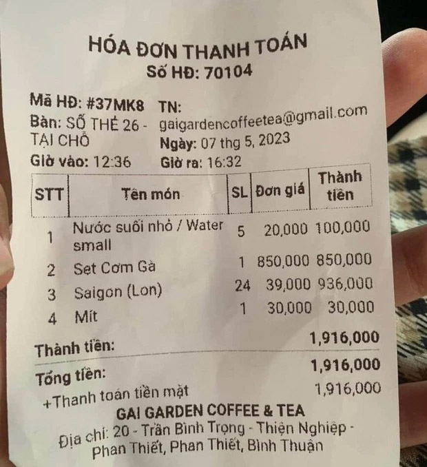 Quán ăn bán thùng bia Sài Gòn gần 1 triệu đồng, set cơm gà 850.000 đồng-1