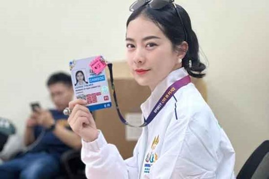 Cô gái Campuchia gây chú ý tại SEA Games 32