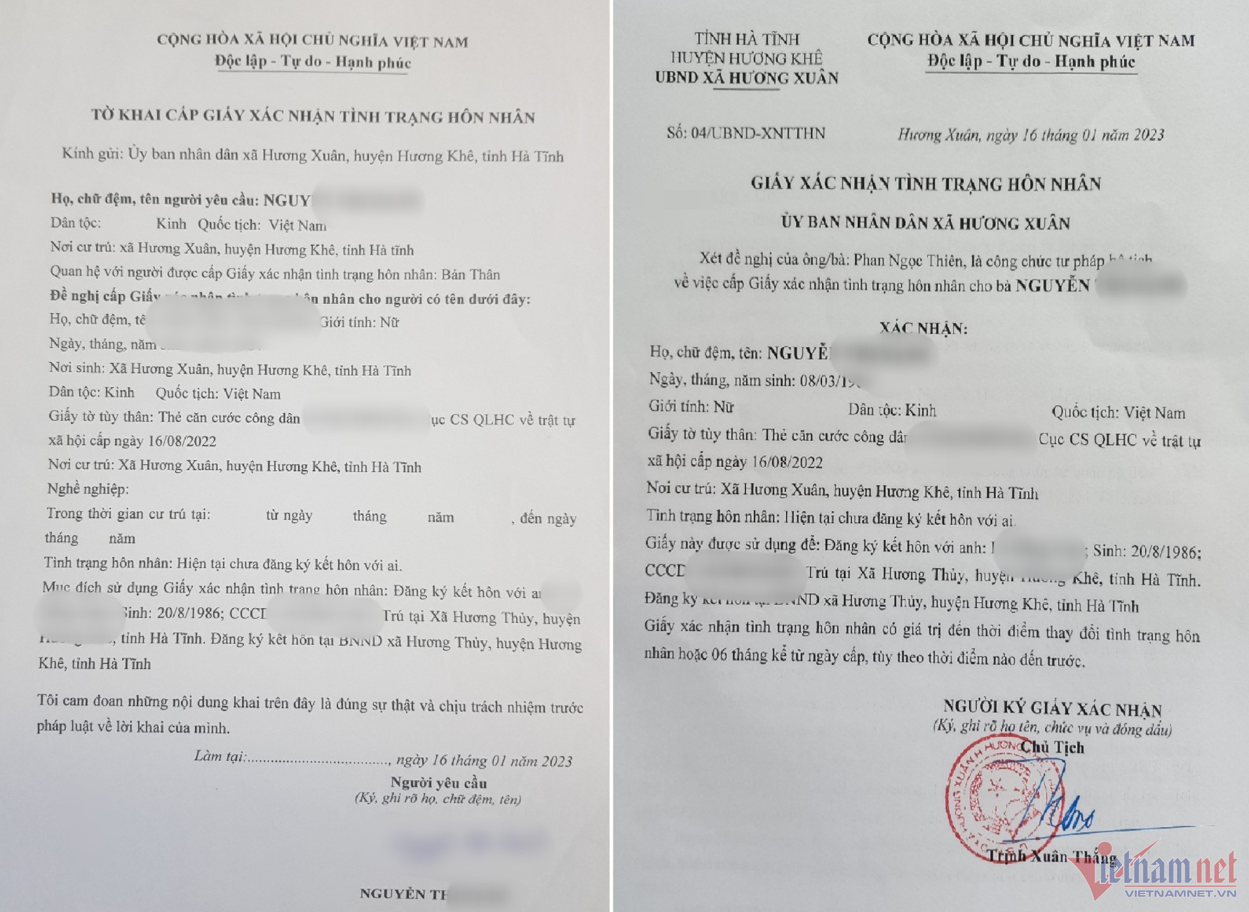 ‘Bỗng nhiên mất vợ’ và chuyện xử lý người phụ nữ đăng ký kết hôn với 2 chồng-1