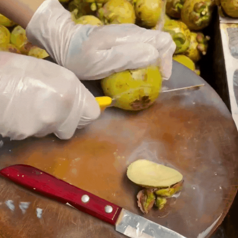 Thêm một cách gọt măng cụt xanh nhanh gọn không bị đen tay-1