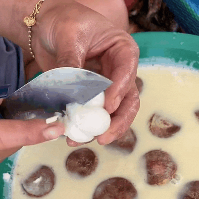 Thêm một cách gọt măng cụt xanh nhanh gọn không bị đen tay-6