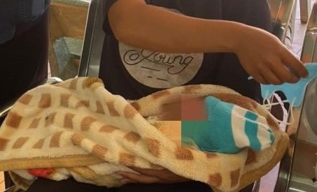 Phát hiện bé trai sơ sinh bên đường bị kiến bu khắp người-1