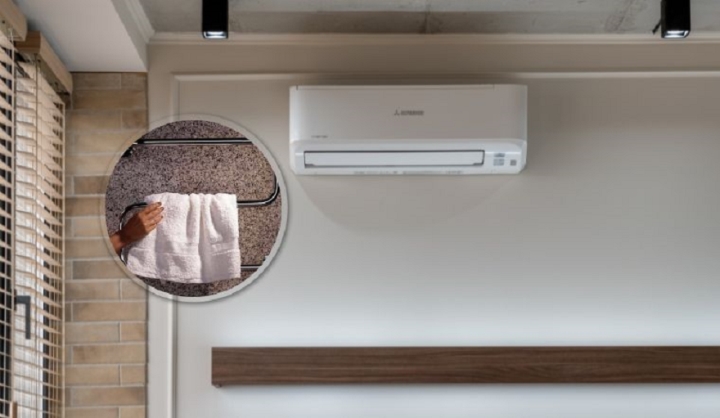 Lợi ích bất ngờ khi treo khăn ẩm trong phòng điều hòa-1