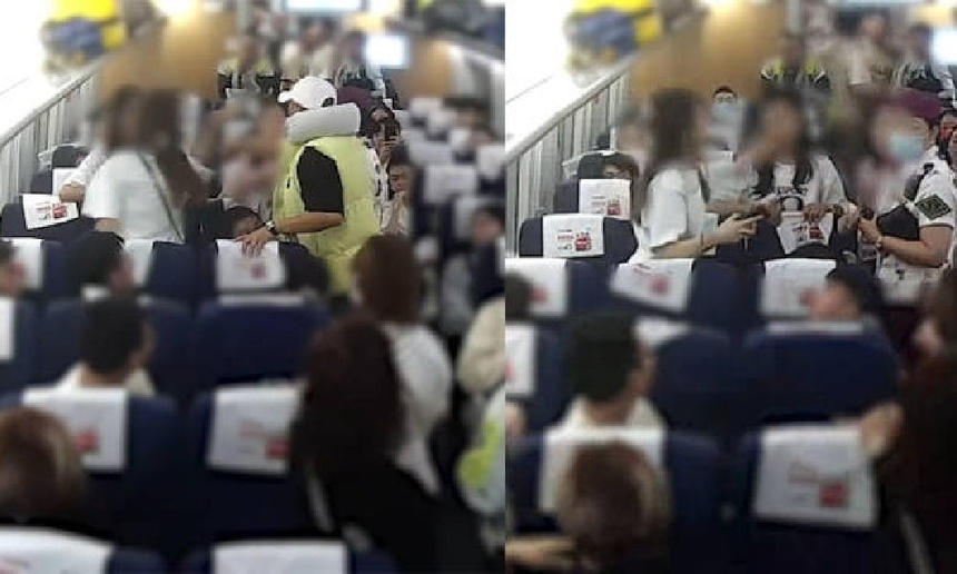 Hai phụ nữ đánh nhau trên tàu cao tốc vì một đứa trẻ nghịch ngợm-1