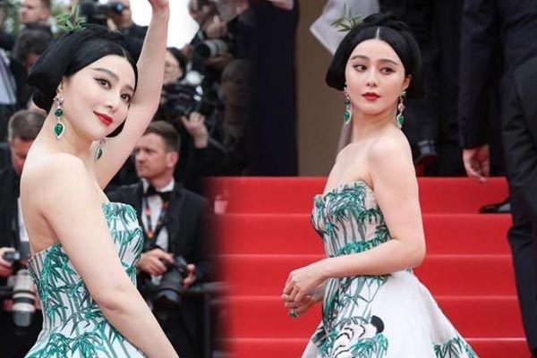 Phạm Băng Băng diện đầm xuyên thấu tại Cannes-10