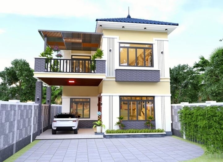 10 mẫu nhà 1 trệt 1 lầu đơn giản, đẹp mắt-5