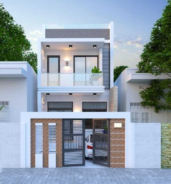 10 mẫu nhà 1 trệt 1 lầu đơn giản, đẹp mắt-6