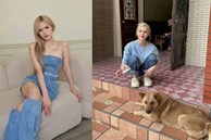 'Đệ nhất hot girl Vbiz' về quê ăn cưới, mặc kín từ đầu đến chân vẫn khoe đường cong trập trùng