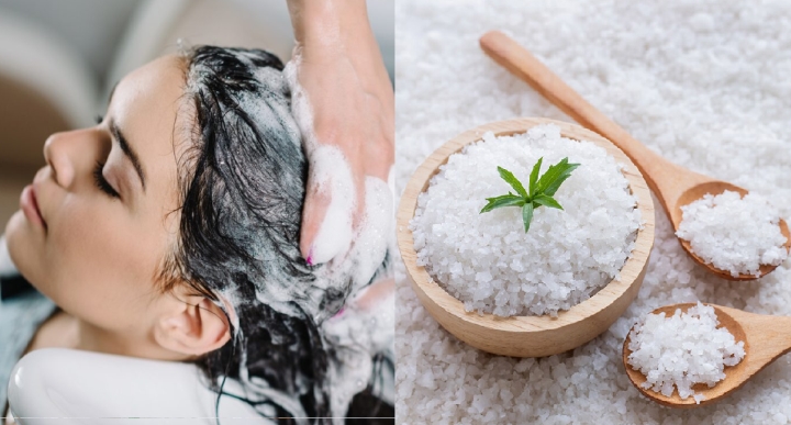 Tác dụng bất ngờ khi trộn muối trắng với dầu gội-1