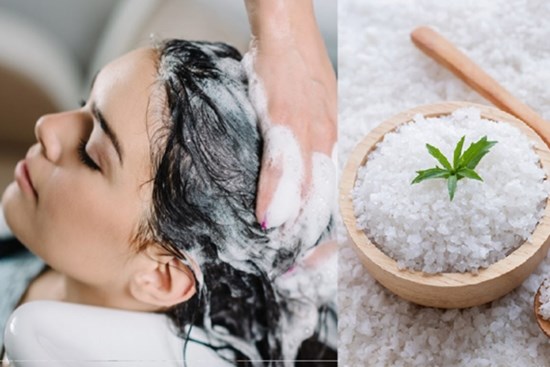 Tác dụng bất ngờ khi trộn muối trắng với dầu gội