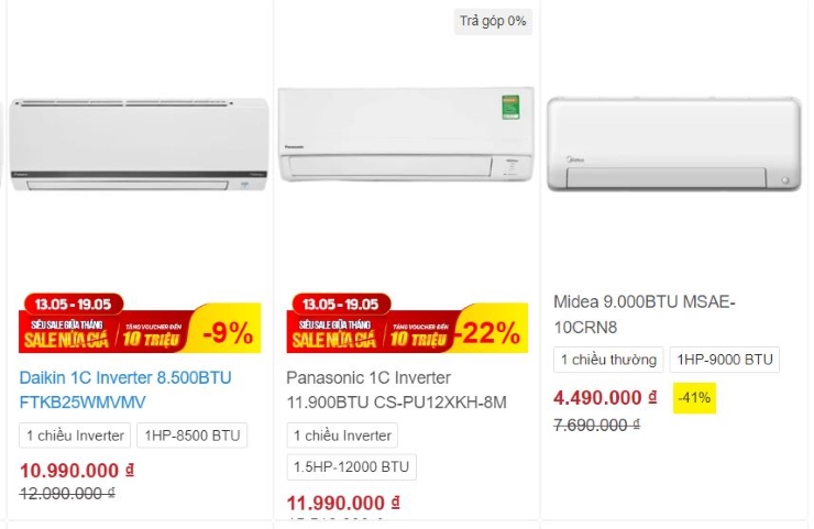 Vào hè, siêu thị điện máy giảm giá, lắp điều hoà hơn 4 triệu còn thêm quà-2