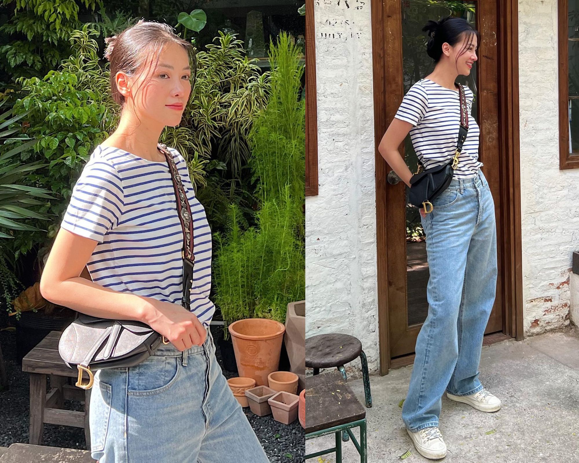 Diện áo thun và quần jeans sành điệu như Hoa hậu Phương Khánh với 10 công thức-1