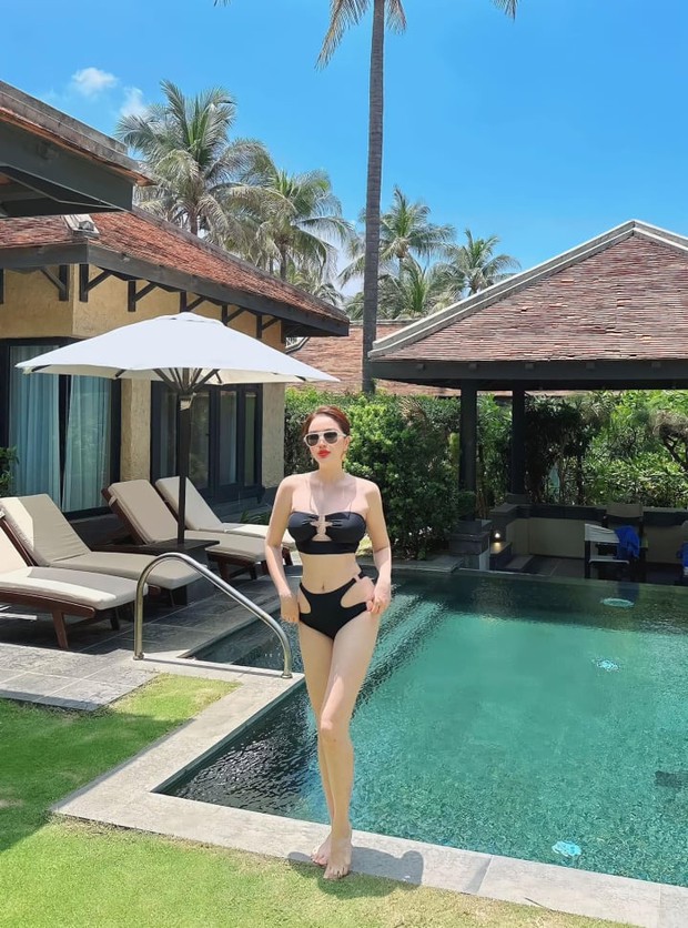 Bảo Thy diện bikini, khán giả xuýt xoa: Gái một con dáng chuẩn như người mẫu-1