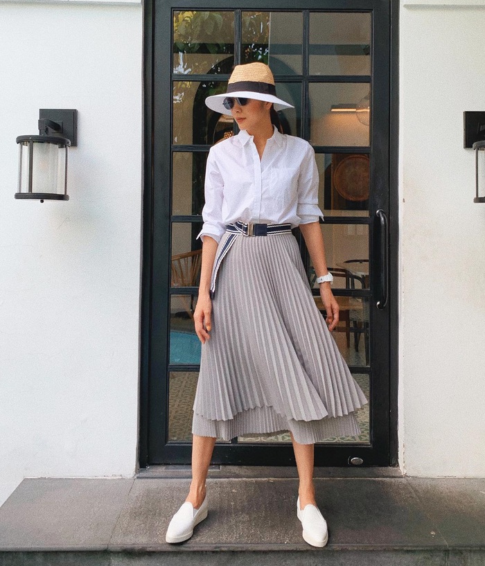 Sao Việt biến hóa trẻ trung và thanh lịch với chân váy xếp ly-10