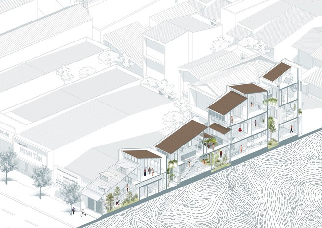 Nhà phố ở Cần Thơ gây thương nhớ chỉ dùng gạch gốm thay cho mái-3