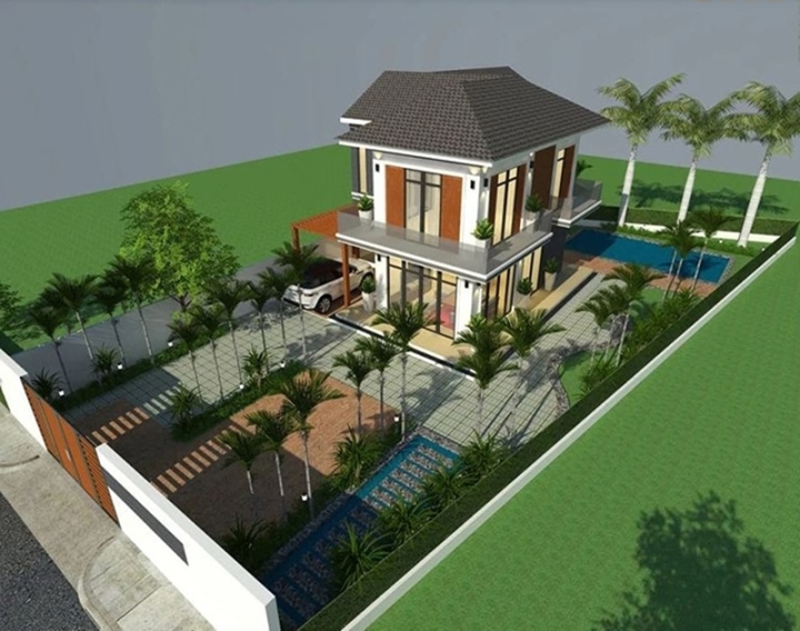 Những mẫu biệt thự sân vườn đẹp xuất sắc-2