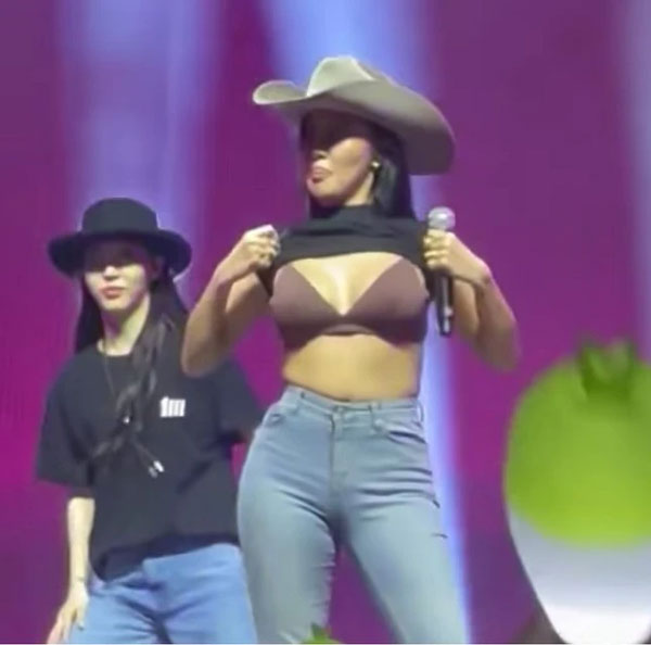 Nữ ca sĩ biểu diễn gợi dục sau khi bị chỉ trích-1