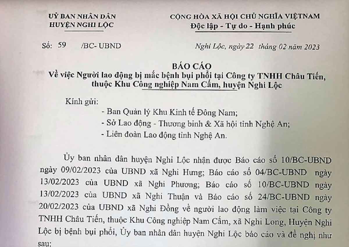 Hàng loạt công nhân công ty bột đá mắc bệnh bụi phổi, 3 người đã tử vong-1