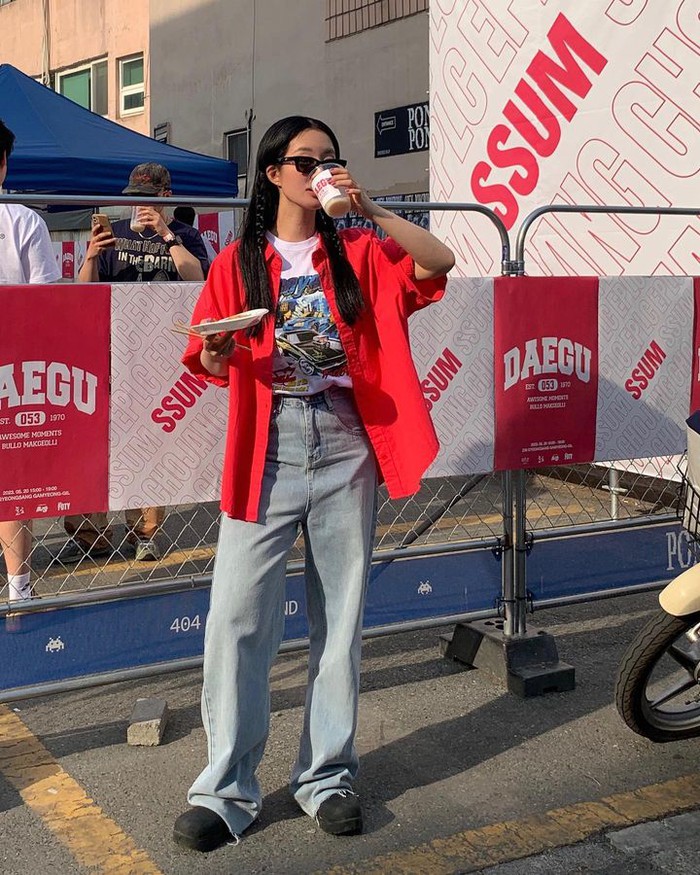 Học các blogger Hàn cách phối đồ layer xinh xắn giữa mùa hè-8