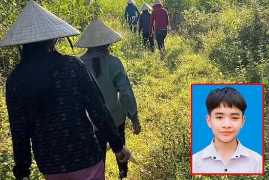 Nam sinh lớp 9 mất tích, cả trăm người đi tìm kiếm