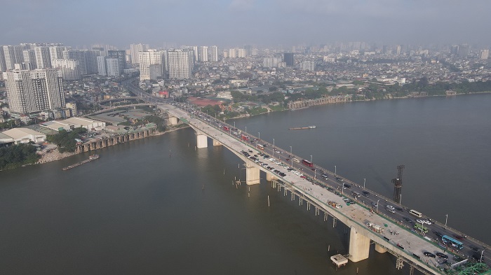 Hà Nội: Hợp long công trình cầu Vĩnh Tuy 2 vượt sông Hồng-7