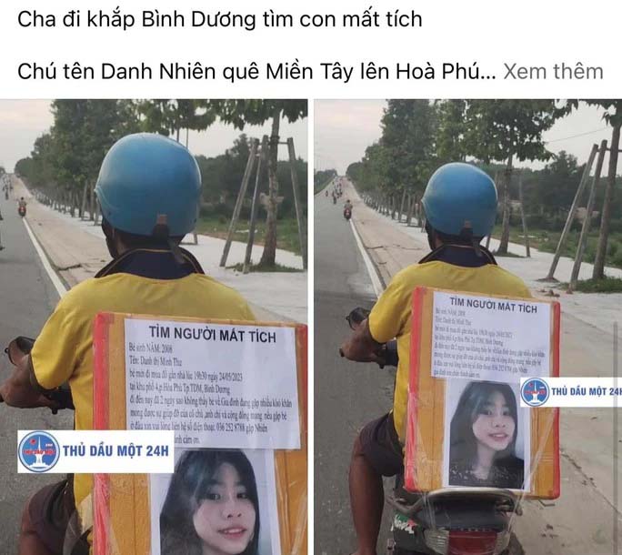 Người cha chạy xe máy khắp nơi tìm con gái-1