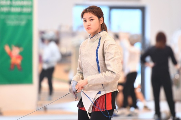 Vẻ đẹp ngọt ngào của nữ VĐV đấu kiếm Việt Nam-2