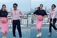 Khánh Thi say sưa 'bế bụng bầu' nhảy cùng chồng trẻ, khán giả lại thót tim